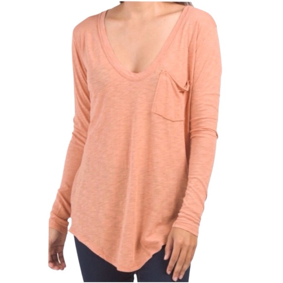 Free People: We the Free “Betty” Long Sleeve Tee - Picture 1 of 9